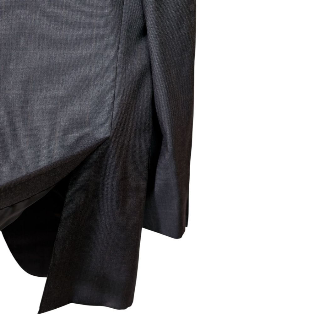 Ermenegildo Zegna Switzerland Men's US 42 Tartan Navy Two Button Wool Blazer - Picture 6 of 12